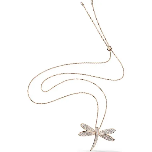 Necklaces, female, , Size: ONE SIZE Dragonfly Necklace with Crystals - Swarovski - Modalova