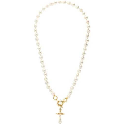 Kristall Perle Orb Anhänger Halskette - Vivienne Westwood - Modalova