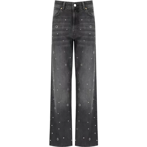 Graue Denim Jeans mit Geradem Bein , Damen, Größe: W27 - Essentiel Antwerp - Modalova