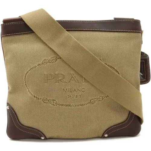 Pre-owned Cross Body Bags, female, , Size: ONE SIZE Pre-owned Canvas crossbody-bags - Prada Vintage - Modalova