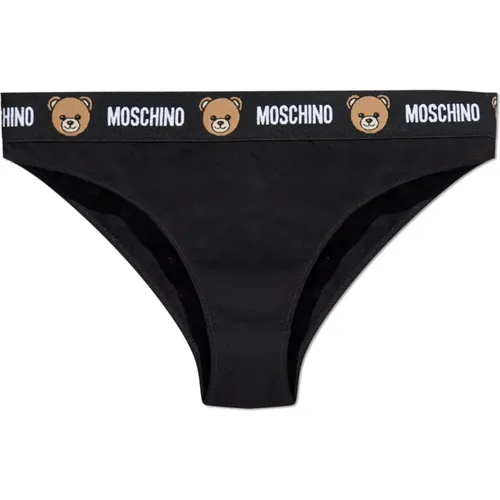 Bottoms, female, , Size: S Logo Briefs - Moschino - Modalova