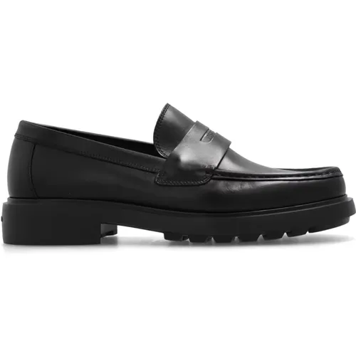 Loafers, male, , Size: 7 US Donny leather shoes - Salvatore Ferragamo - Modalova