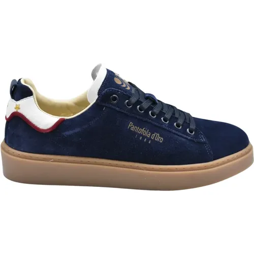 Blaue Schnürschuhe Elegantes Klassisches Design , Herren, Größe: 42 EU - Pantofola D'Oro - Modalova