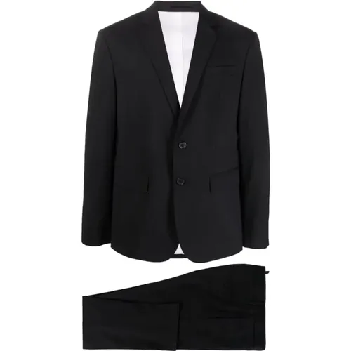 Single Breasted Suits, male, , Size: L Stretch wool suit - Dsquared2 - Modalova