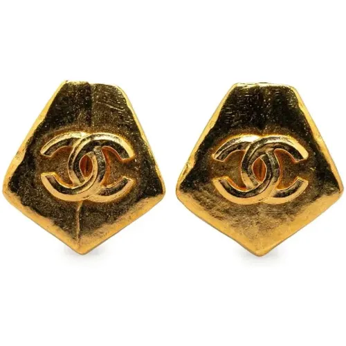 Pre-owned Jewellery, female, , Size: ONE SIZE Pre-owned Metal earrings - Chanel Vintage - Modalova