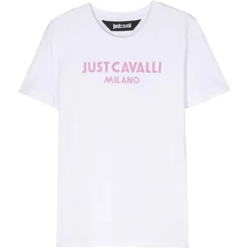 Logo T-shirt , female, Sizes: S, M, XS - Just Cavalli - Modalova