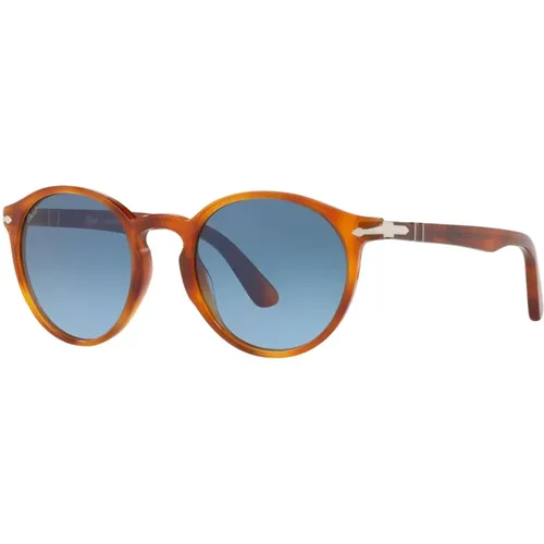 Sunglasses, male, , Size: 52 MM Terra Di Siena Sunglasses Blue Azure - Persol - Modalova