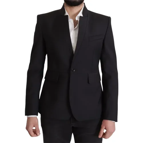 Blazers, male, , Size: L Versatile Men`s Blazer - , Size It50/L - Dolce & Gabbana - Modalova