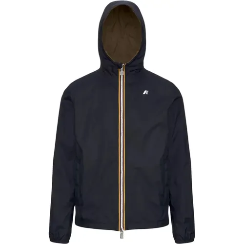 Light Jackets, male, , Size: S Jake Plus.2 Reversible Jacket - K-way - Modalova