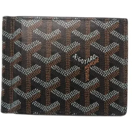 Pre-owned Wallets, male, , Size: ONE SIZE Pre-owned Vintage Canvas Wallet - Goyard Vintage - Modalova