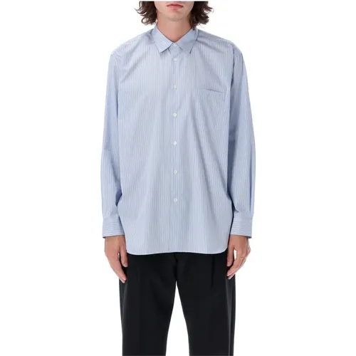 Hellblaues Gestreiftes Hemd , Herren, Größe: M - Comme des Garçons - Modalova