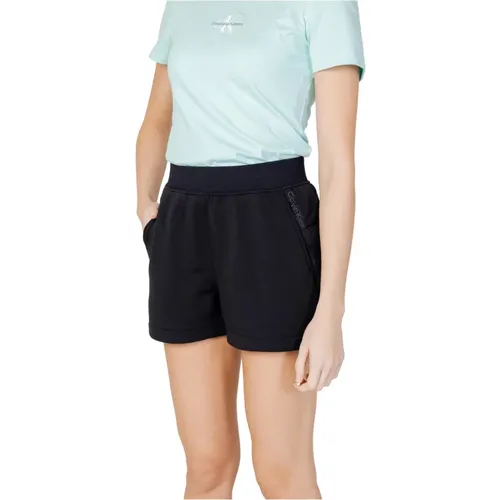 Polyester Knit Shorts , female, Sizes: M, S, L, XS - Calvin Klein - Modalova