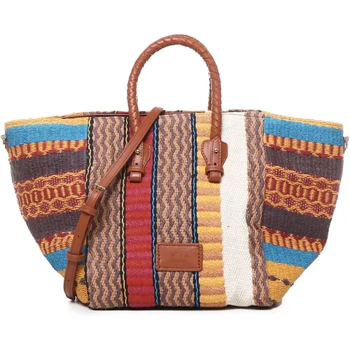 Canvas MultiColour Shoulder Bag , female, Sizes: ONE SIZE - V73 - Modalova