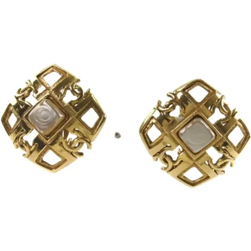 Pre-owned Jewellery, female, , Size: ONE SIZE Pre-owned Metal earrings - Chanel Vintage - Modalova