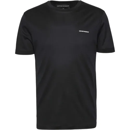 T-Shirt - Klassisches Modell , Herren, Größe: L - Emporio Armani - Modalova