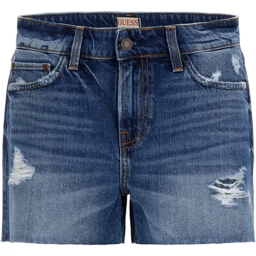 Denim Shorts , Damen, Größe: W26 - Guess - Modalova