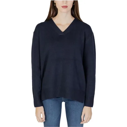 V-Neck Sweater with Side Slit , female, Sizes: 2XS, M - Street One - Modalova