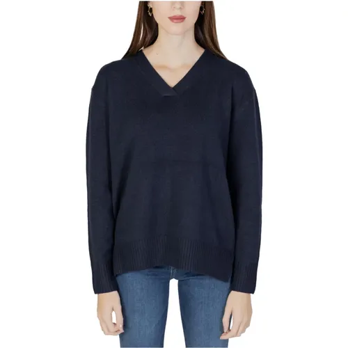 V-Ausschnitt Pullover mit Seitenschlitz , Damen, Größe: XS - Street One - Modalova