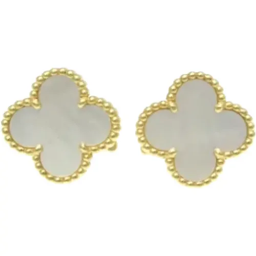 Pre-owned Jewellery, female, , Size: ONE SIZE Pre-owned Gold earrings - Van Cleef & Arpels Pre-owned - Modalova