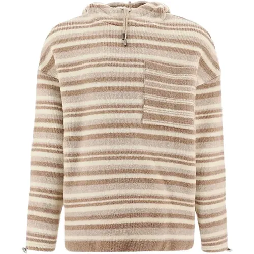 Hoodies, male, , Size: S Striped Hooded Sweater - Jacquemus - Modalova