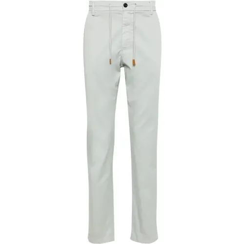 Drawstring-waist chino trousers , male, Sizes: W32, W33 - Eleventy - Modalova