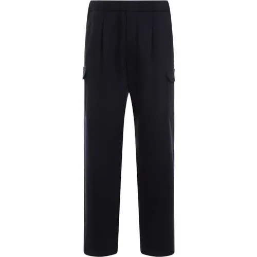 Luxuriöse Blaue Cashmere Hose Aw24 - Prada - Modalova