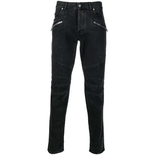 Skinny Low-Rise Denim Jeans Balmain - Balmain - Modalova