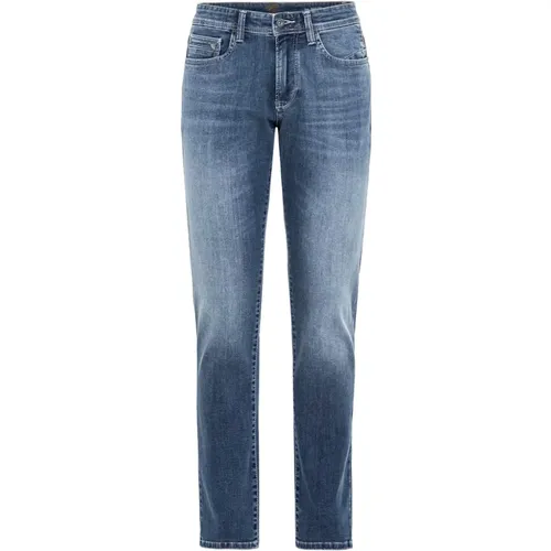 Moderne Slim Fit Jeans aus Bio-Baumwollmix , Herren, Größe: W31 L32 - camel active - Modalova