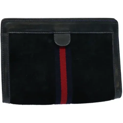 Pre-owned Suede clutches , female, Sizes: ONE SIZE - Gucci Vintage - Modalova