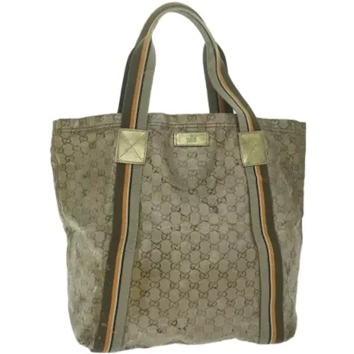 Pre-owned Tote Bags, female, , Size: ONE SIZE Pre-owned Canvas totes - Gucci Vintage - Modalova