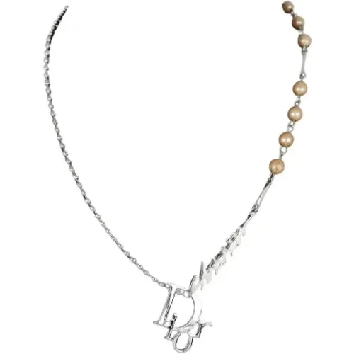 Pre-owned Jewellery, female, , Size: ONE SIZE Pre-owned Metal necklaces - Dior Vintage - Modalova