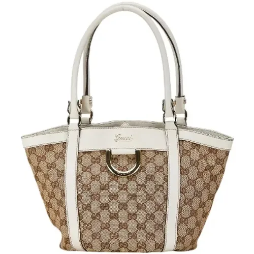 Pre-owned Tote Bags, female, , Size: ONE SIZE Pre-owned Canvas totes - Gucci Vintage - Modalova