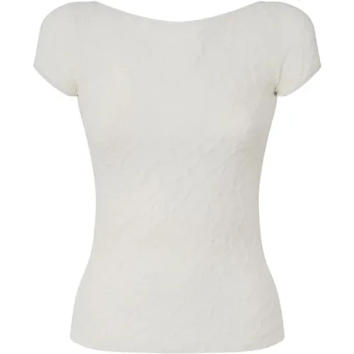 Blouses, female, , Size: L Lace Back Topwear - pinko - Modalova