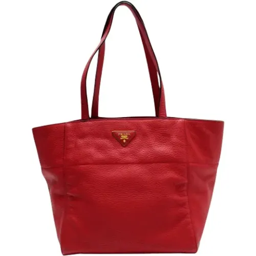 Pre-owned Tote Bags, female, , Size: ONE SIZE Pre-owned Leather prada-bags - Prada Vintage - Modalova