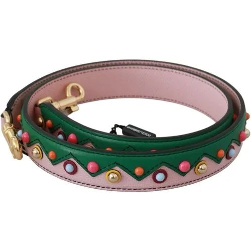 Leather Shoulder Strap for Handbag - Multicolor Detailing , male, Sizes: ONE SIZE - Dolce & Gabbana - Modalova