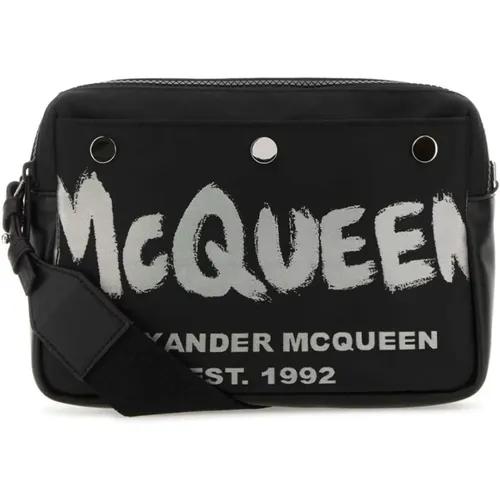 Cross Body Bags, male, , Size: ONE SIZE Graffiti Shoulder Bag - alexander mcqueen - Modalova