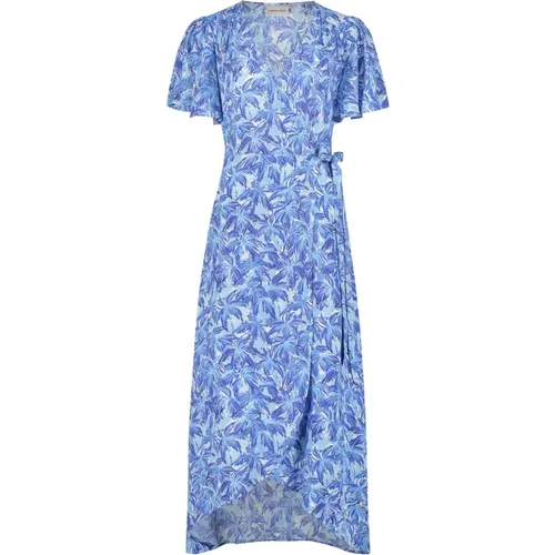 Blau Palmetto Schmetterlingskleid , Damen, Größe: M - Fabienne Chapot - Modalova