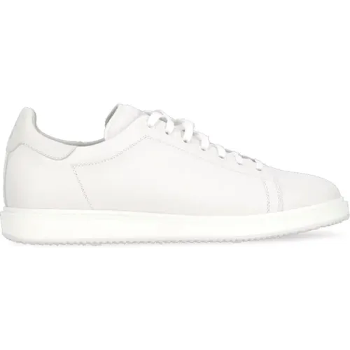 Pebbled Leather Sneakers Round Toe , male, Sizes: 11 UK - BRUNELLO CUCINELLI - Modalova