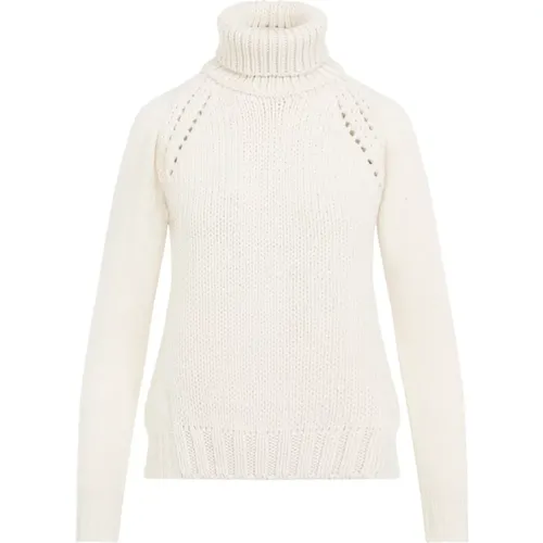 Weiß Wolle Seide Kaschmir Pullover - Fabiana Filippi - Modalova