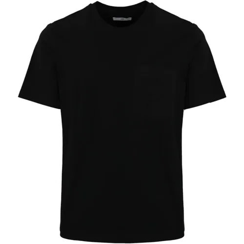 Baumwoll-T-Shirt mit kurzen Ärmeln , Herren, Größe: 2XL - Pmds - Modalova