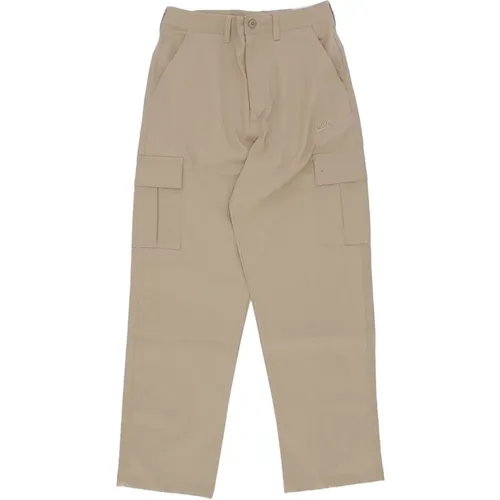 Straight Trousers, male, , Size: W30 L30 Cargo Pants with Ripstop Fabric - Nike - Modalova