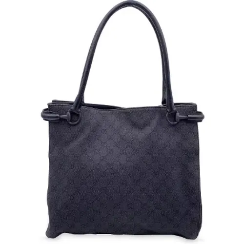 Pre-owned Tote Bags, female, , Size: ONE SIZE Pre-owned Canvas gucci-bags - Gucci Vintage - Modalova