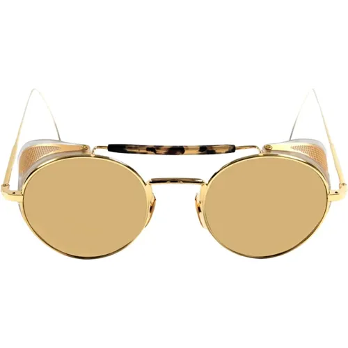 Metallic Sunglasses for Men , male, Sizes: 48 MM - Thom Browne - Modalova