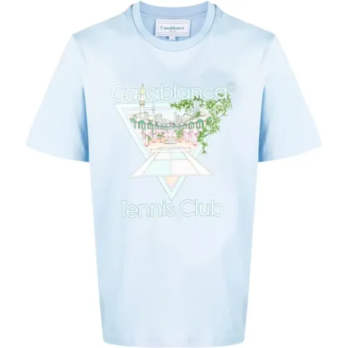 Tennis Club Icon T-Shirt , male, Sizes: 2XL, XL - Casablanca - Modalova