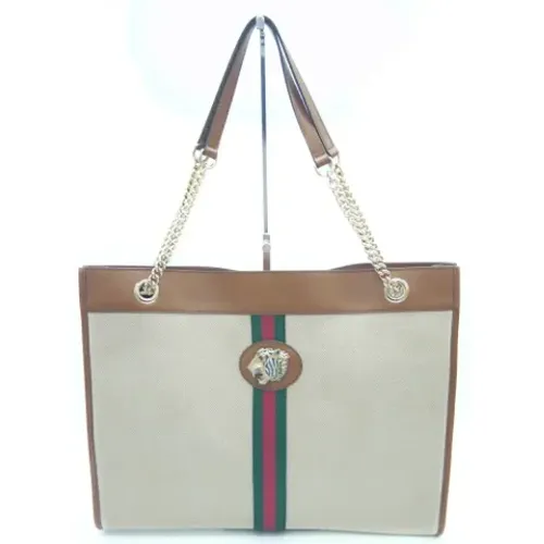 Pre-owned Tote Bags, female, , Size: ONE SIZE Pre-owned Canvas gucci-bags - Gucci Vintage - Modalova