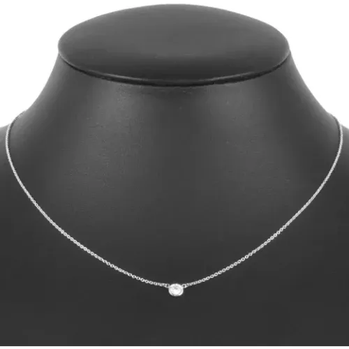 Pre-owned Jewellery, female, , Size: ONE SIZE Pre-owned Platinum necklaces - Tiffany & Co. Pre-owned - Modalova