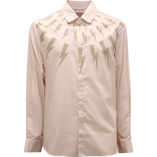 Casual Shirts, male, , Size: S Loose Shirt Made in Italy - Neil Barrett - Modalova