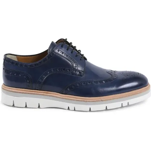 Dunkelblaue Leder Brogue Schuhe - Dee Ocleppo - Modalova