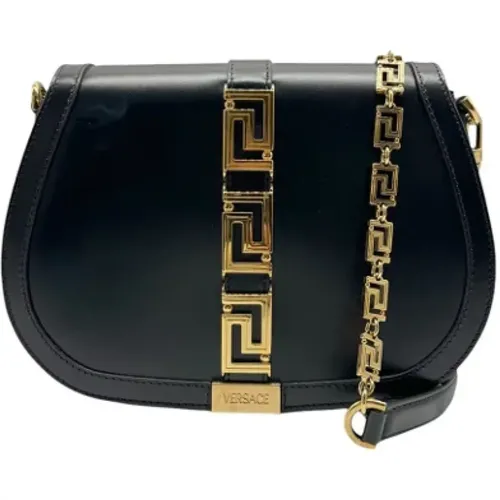 Pre-owned Cross Body Bags, female, , Size: ONE SIZE Pre-owned Leather shoulder-bags - Versace Pre-owned - Modalova