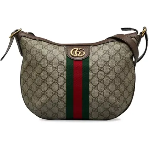 Pre-owned Shoulder Bags, female, , Size: ONE SIZE Pre-owned Leather crossbody-bags - Gucci Vintage - Modalova